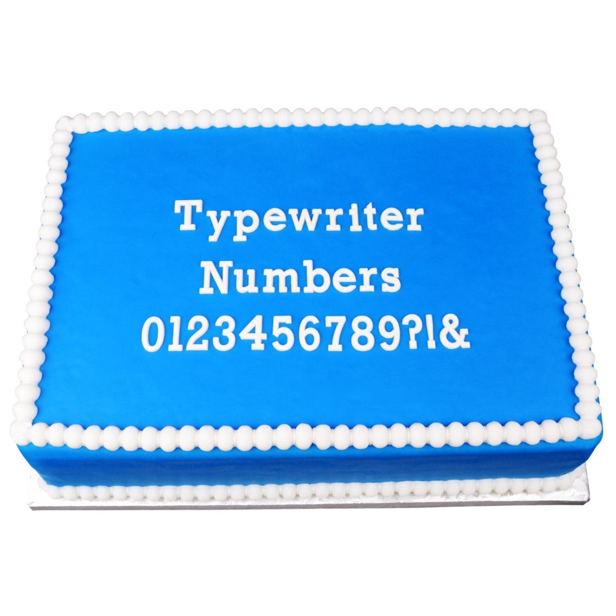 Marvelous Molds Moule en Silicone - Typewriter Numbers Flexabet™
