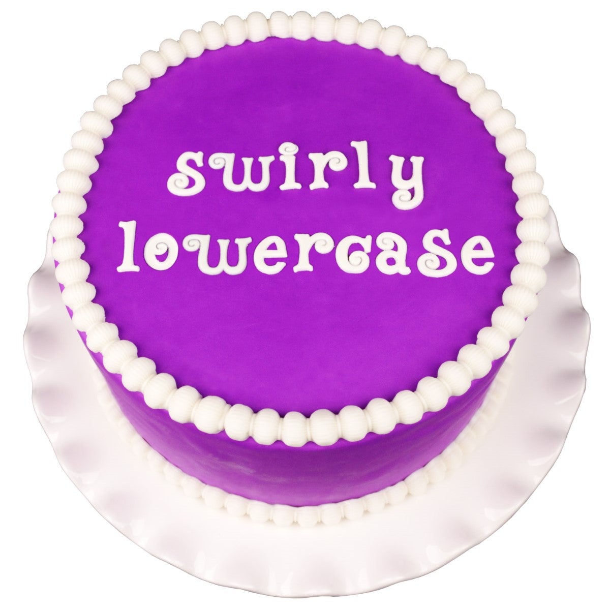 Marvelous Molds Moule en Silicone - Swirly Lowercase Flexabet™