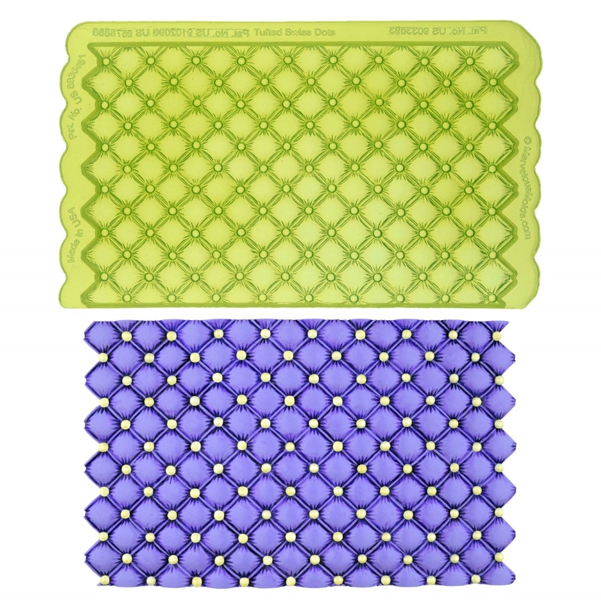 Marvelous Molds Moule en Silicone - Tufted Swiss Dot Simpress