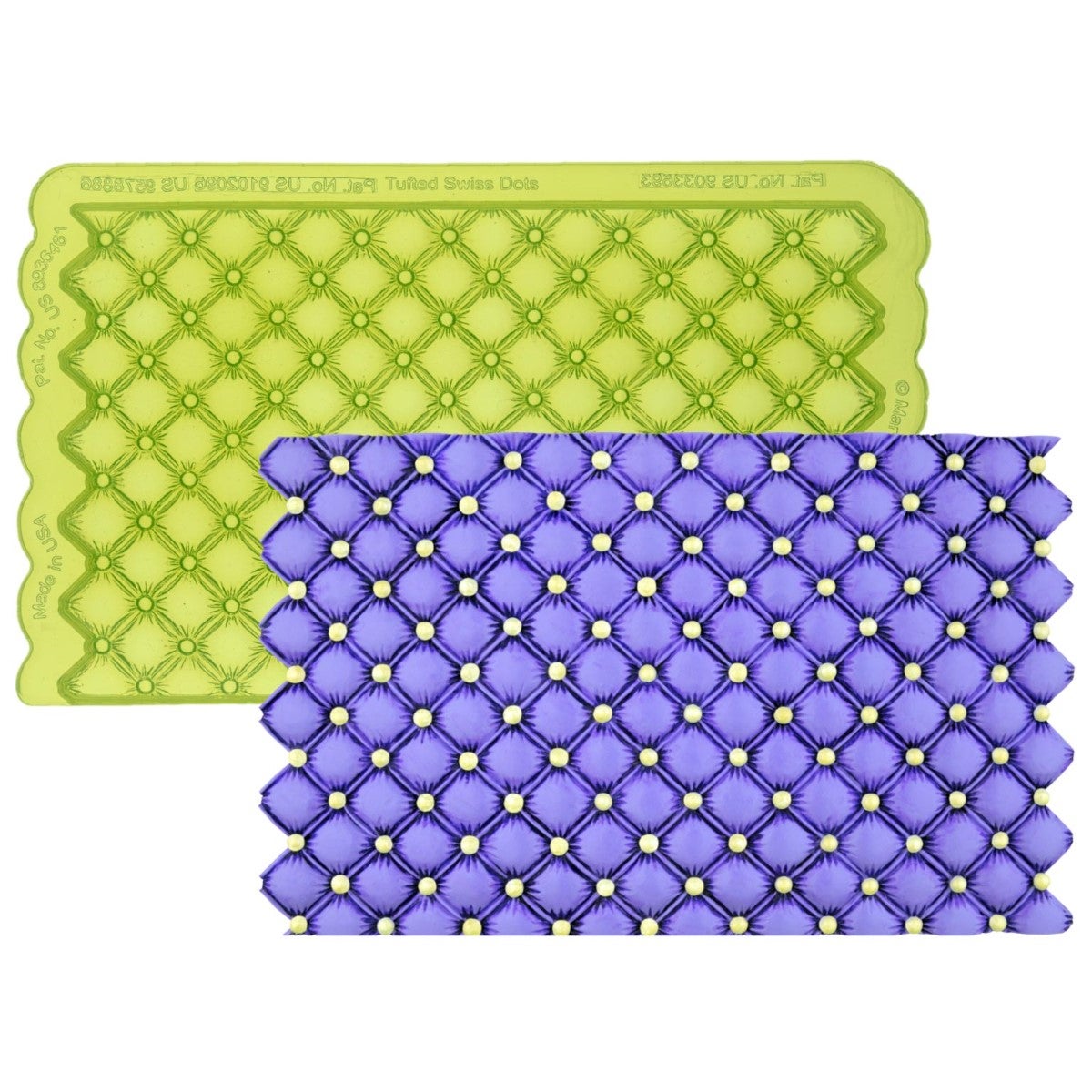 Marvelous Molds Moule en Silicone - Tufted Swiss Dot Simpress