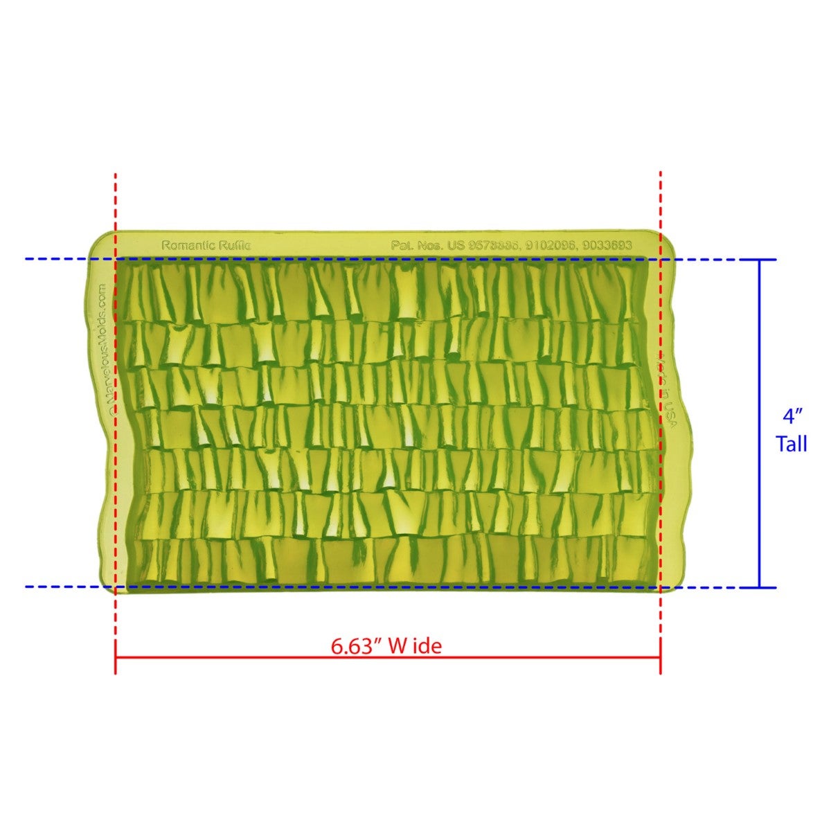 Marvelous Molds Moule en Silicone - Romantic Ruffle Simpress
