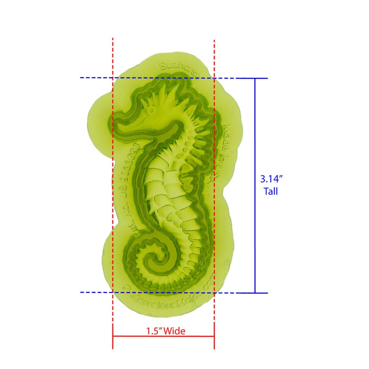 Marvelous Molds Moule en Silicone - Seahorse Mold