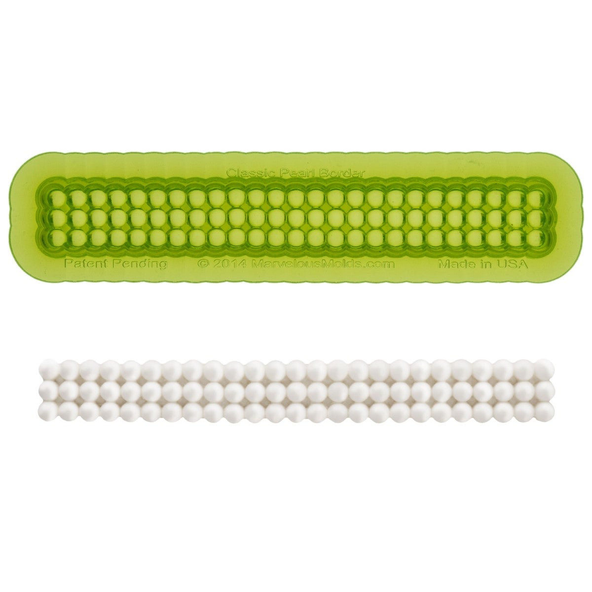 Marvelous Molds Moule en Silicone - Classic Pearl Border Mold