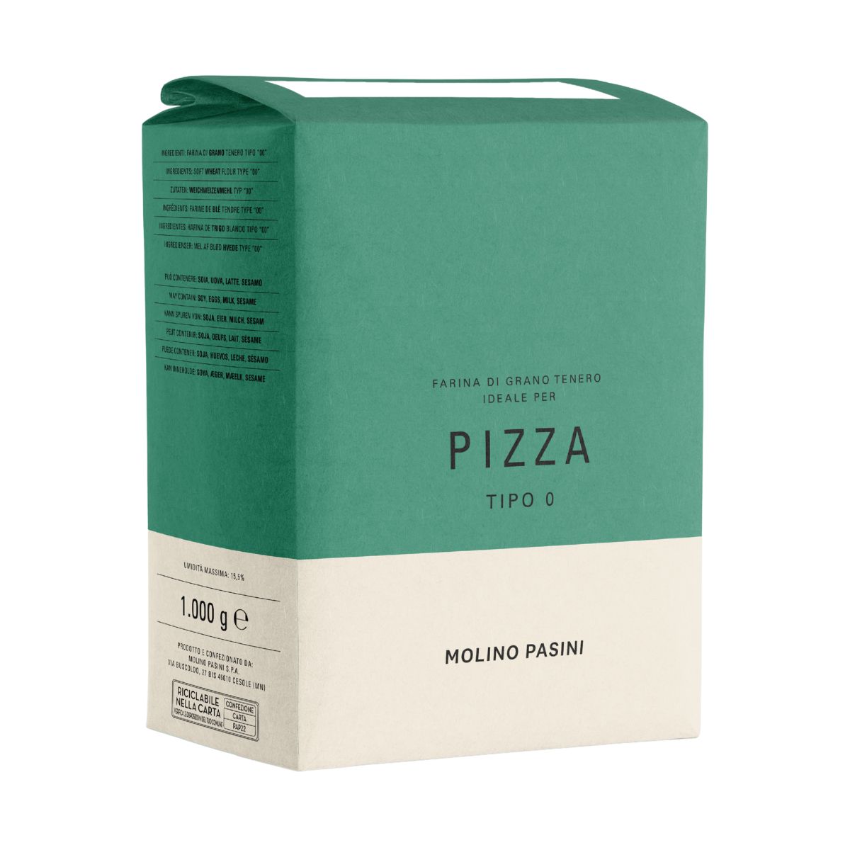 Molino Pasini Pizza Farine de Blé Type 00 100 % 1 kg