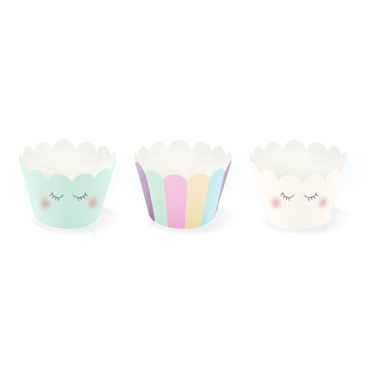 PartyDeco Caissettes à Cupcakes Licorne Set/6