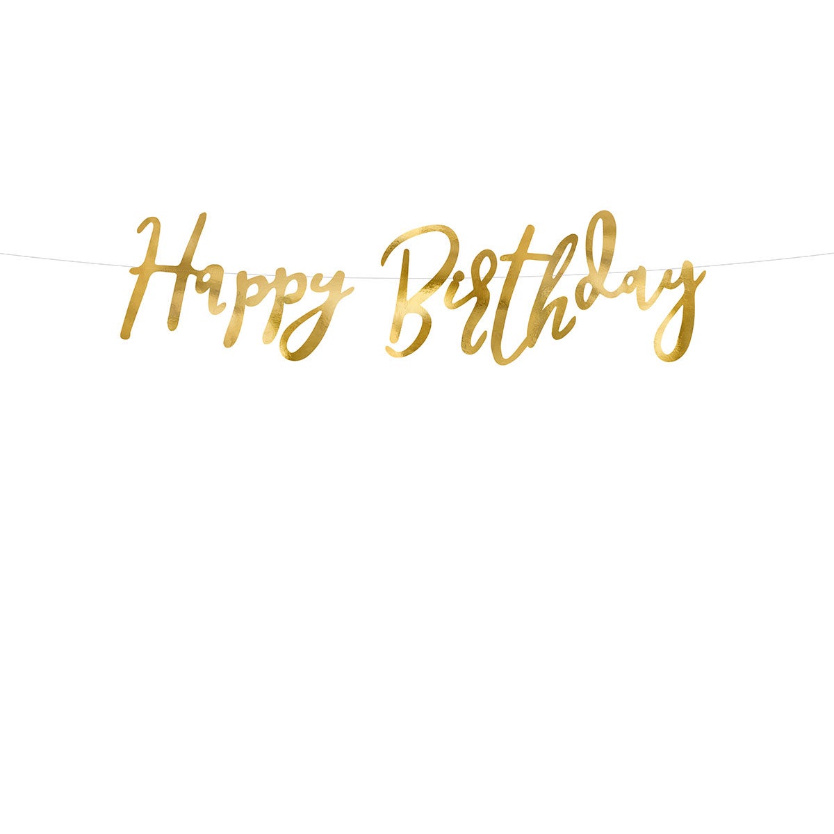 Bannière PartyDeco Happy Birthday Gold