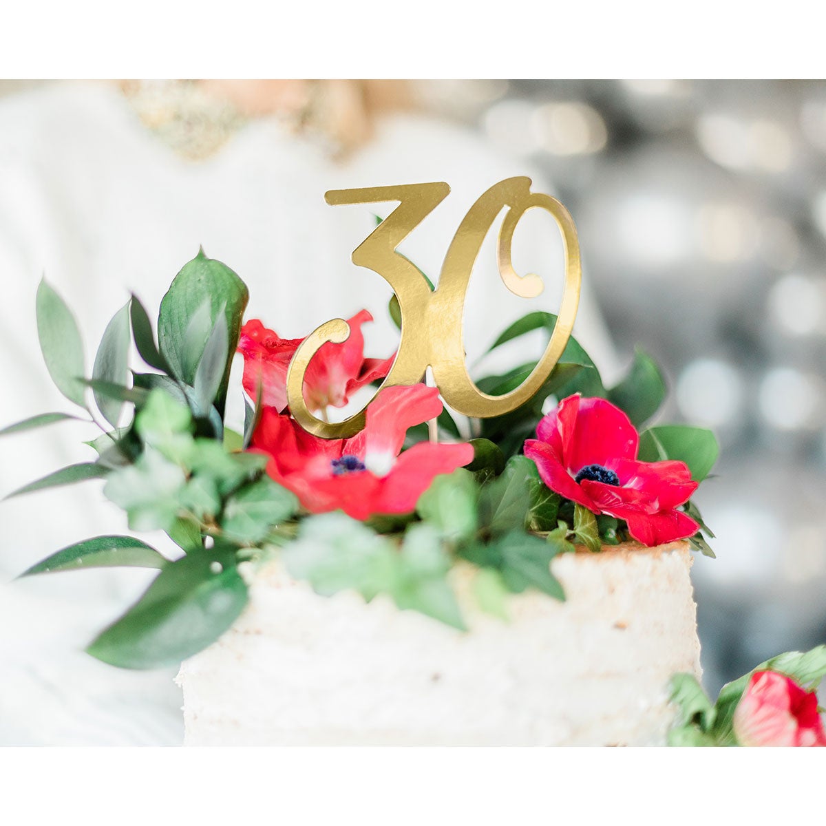 PartDeco Cake Topper 30 Gold