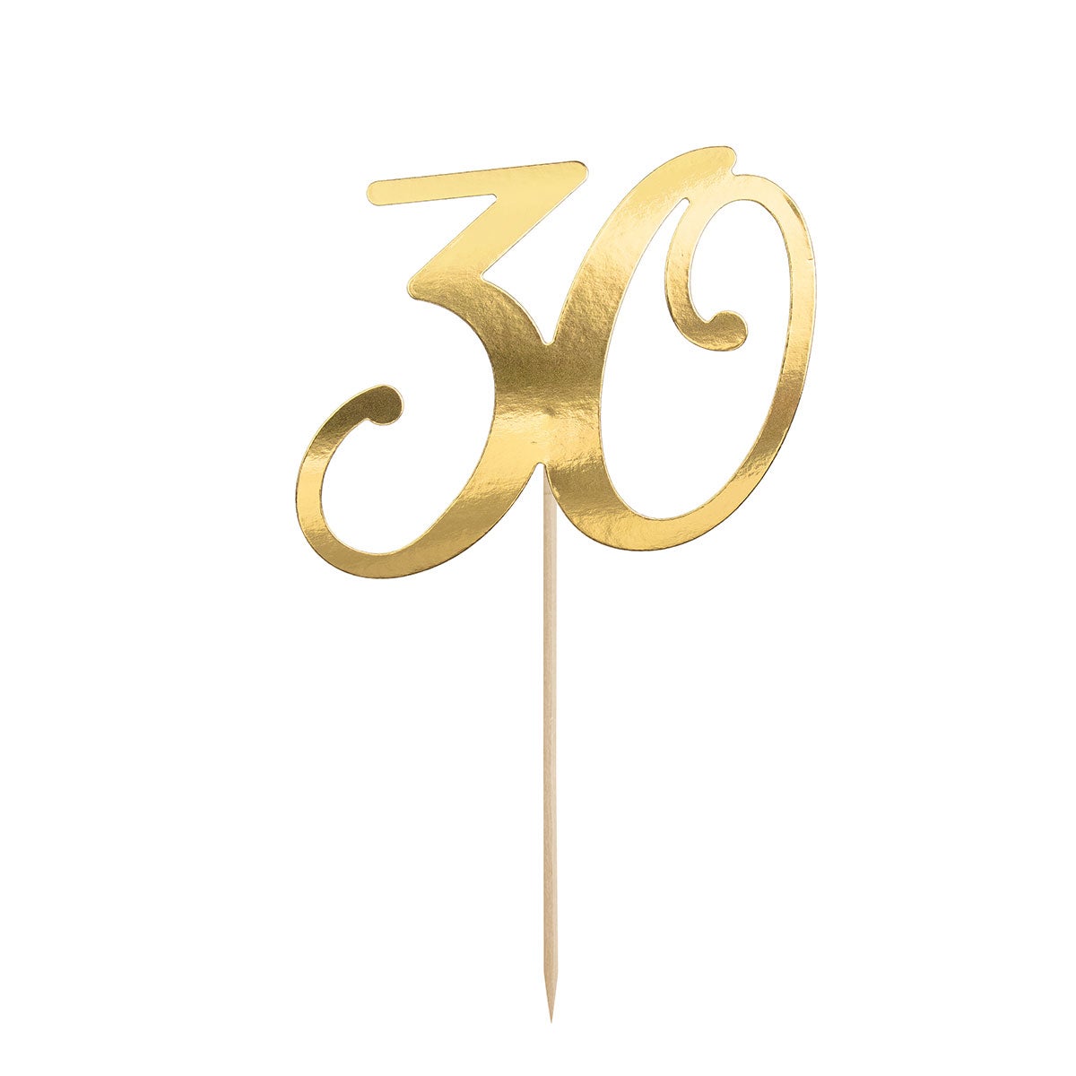 PartDeco Cake Topper 30 Gold
