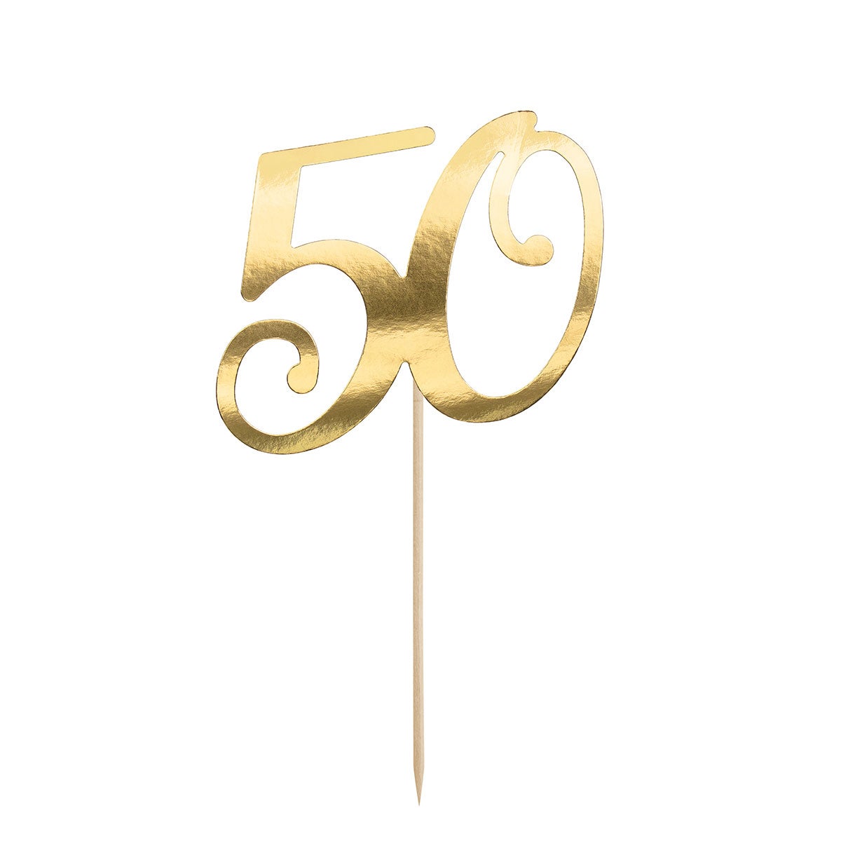 PartDeco Cake Topper 50 Gold