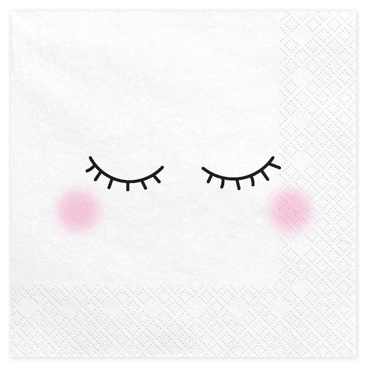 PartyDeco Serviettes en papier avec Visage pcs/20
