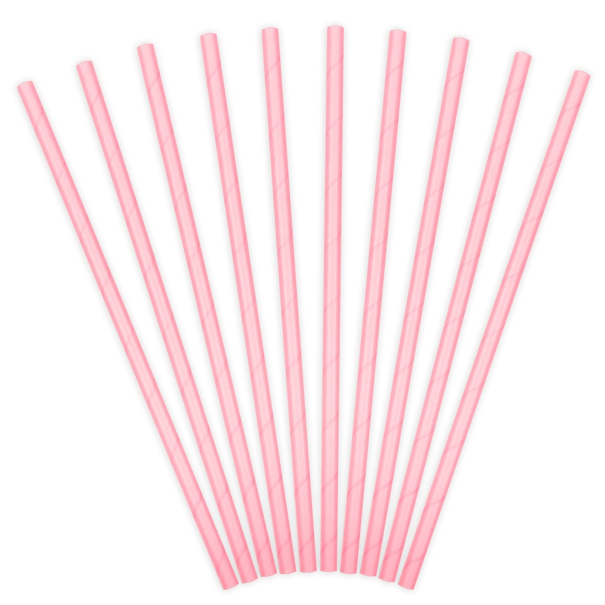 PartyDeco Pailles en Papier - Rose Clair pcs/10