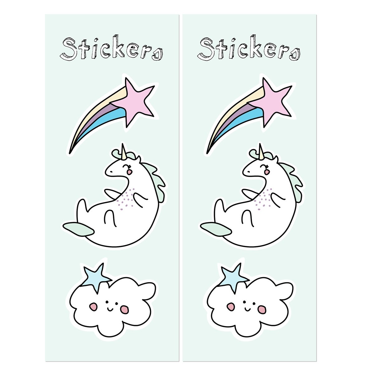 PartyDeco Sachets à Confiserie Licorne Set/6