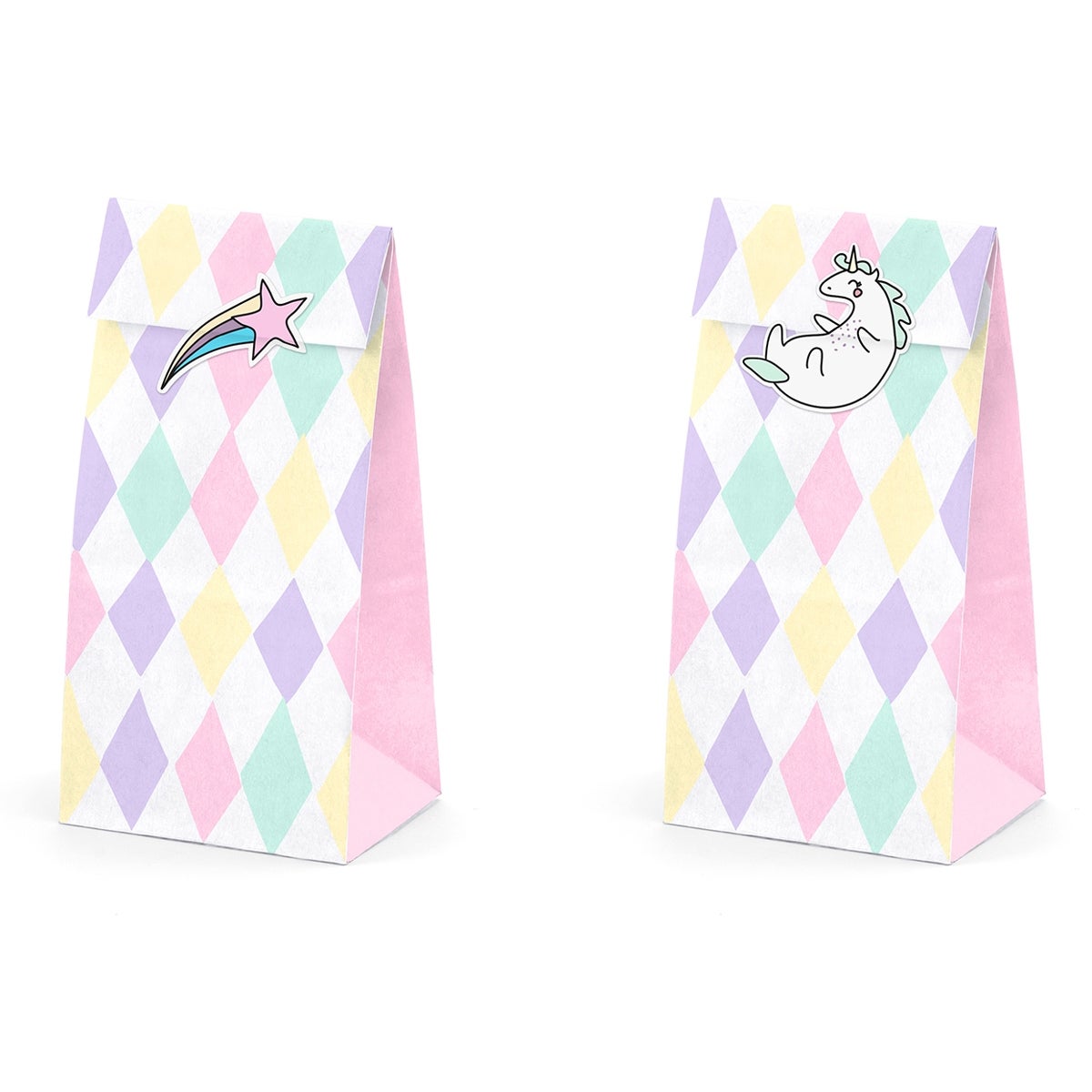 PartyDeco Sachets à Confiserie Licorne Set/6