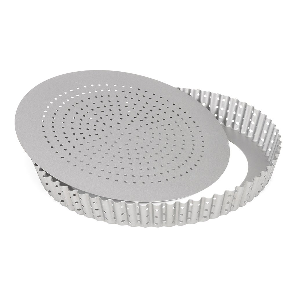 Patisse Silver-Top Moule à Quiche Fond AmoviblePerforé Ø28cm