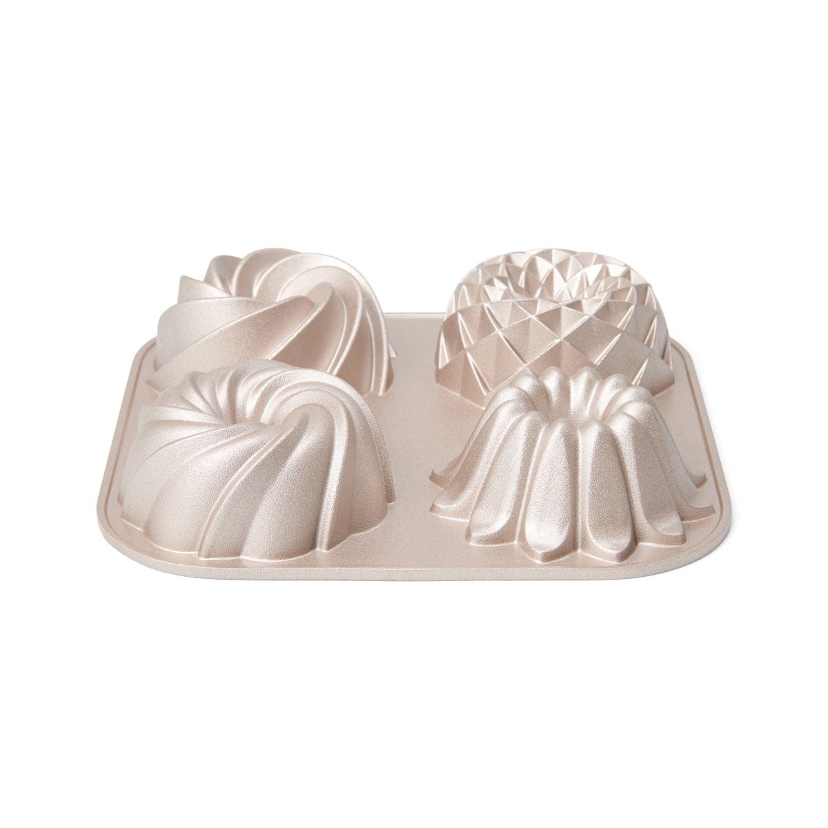 Patisse Mini Moule Bundt en Fonte d'Aluminium 4 Cavités
