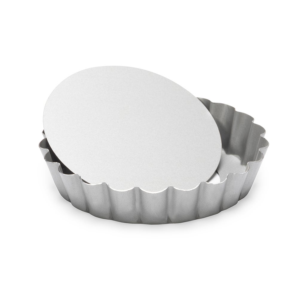 Patisse Mini Moule à Quiche Rond - Fond Amovible - 10cm