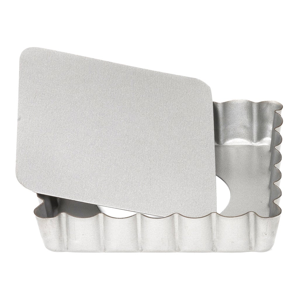 Patisse Mini Moule à Quiche Carré - Fond Amovible - 10cm