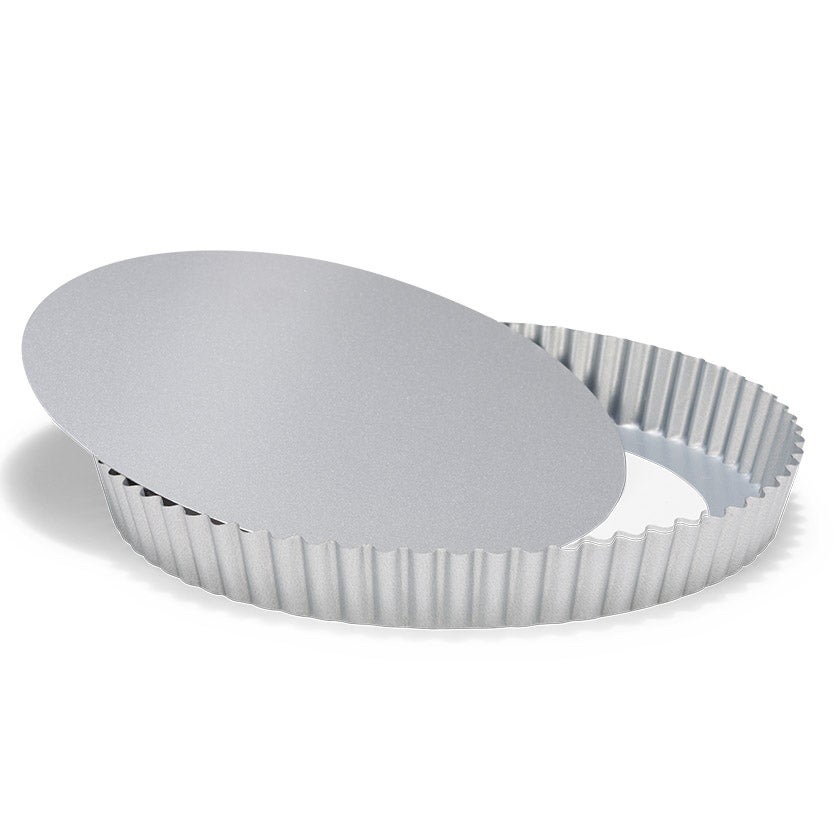 Patisse Silver-Top Moule à Quiche - Fond Amovible - 24cm
