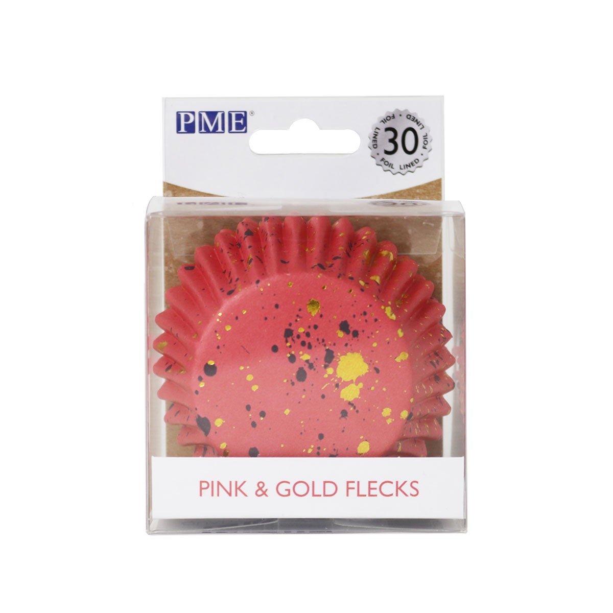 PME Foil Caissettes à cupcake Taches roses et dorées pk/30