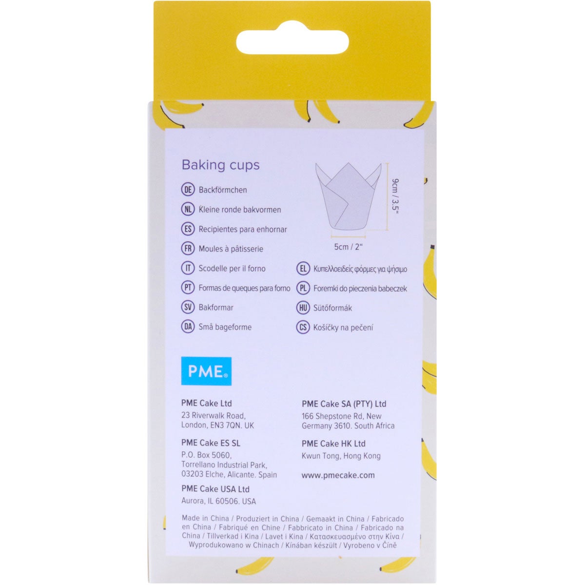 PME Caissettes à Muffin Tulipe Banane Pk/24