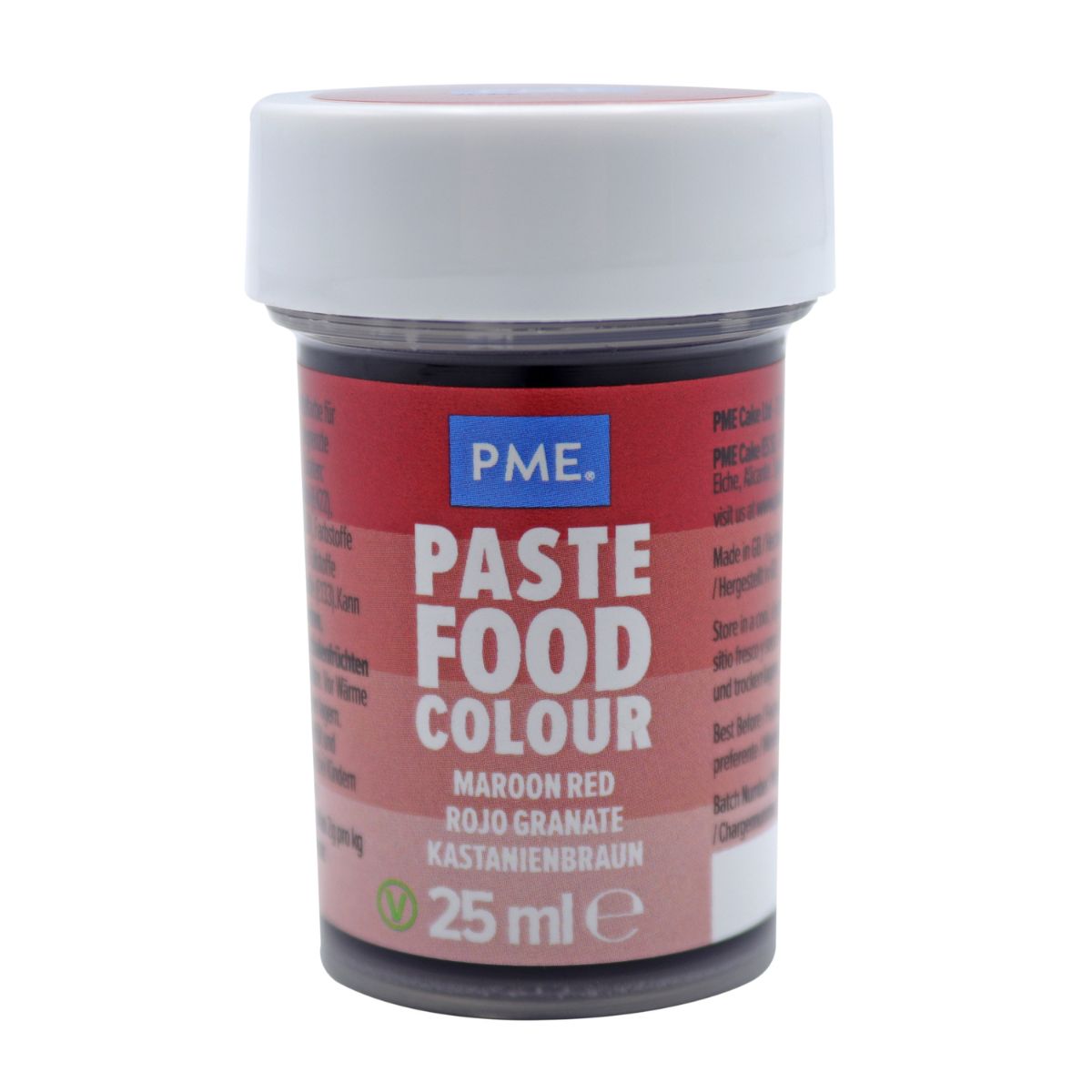 PME Paste Food Colour Maroon Red