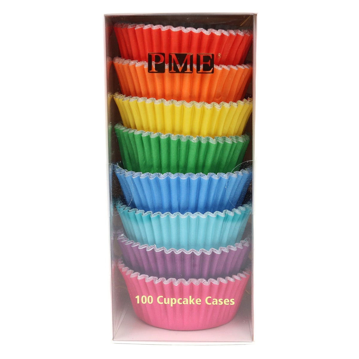 PME Cupcakevormpjes Regenboogkleuren pk/100
