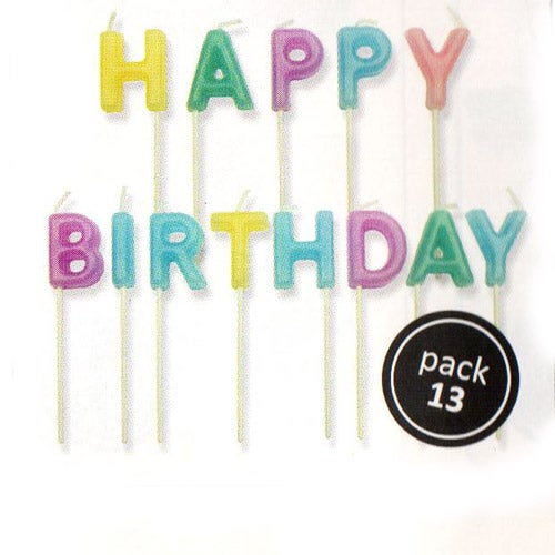 PME Candles Happy Birthday Pastel Série/13