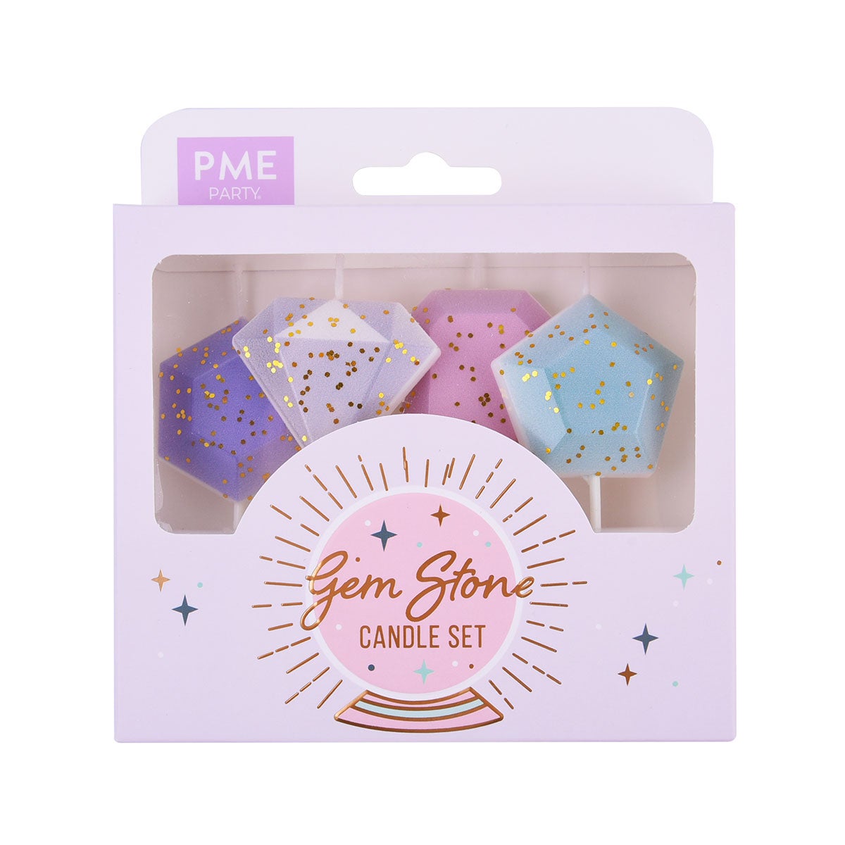 Bougies PME - Pierres précieuses Set/4