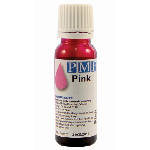 PME Natural Food Colour - Pink - 25g