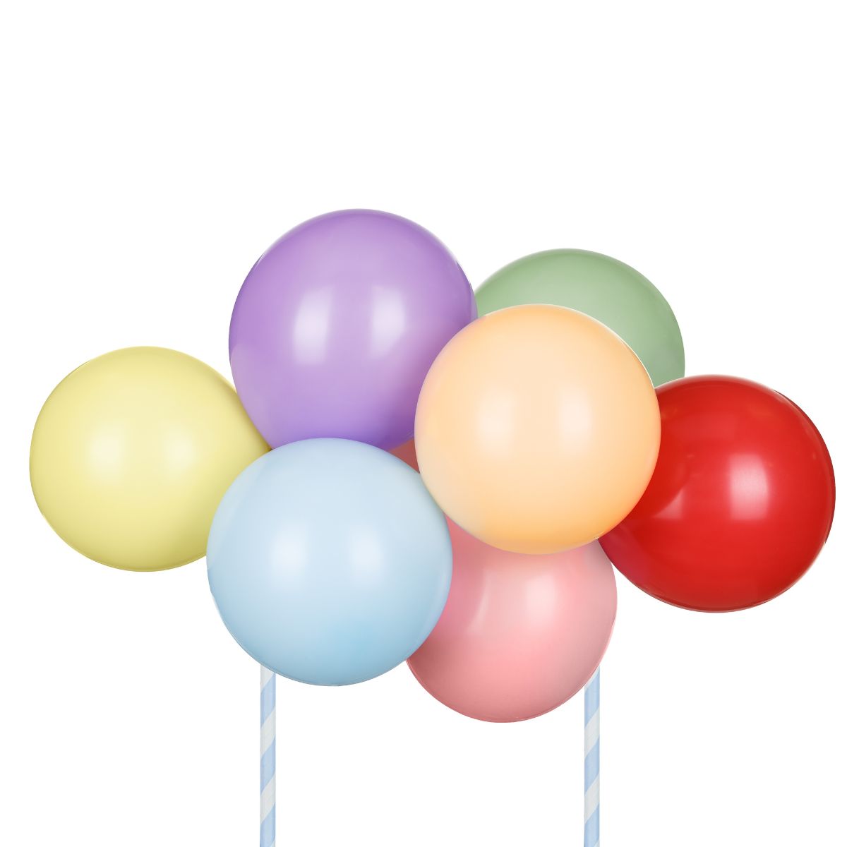 PartyDeco Ballon-Cake Topper Kit 29cm - Arc-en-ciel