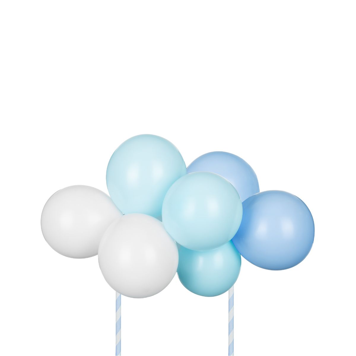 PartyDeco Ballon-Cake Topper Kit 29cm - Bleu
