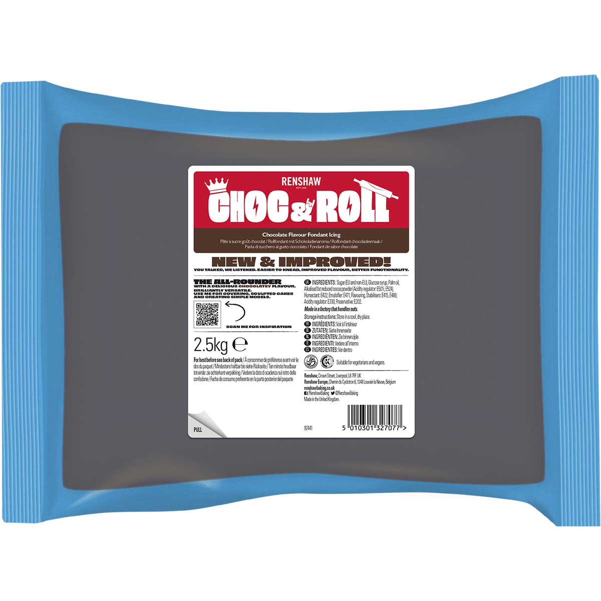 Renshaw Pâte à Sucre  Saveur chocolat 2.5kg