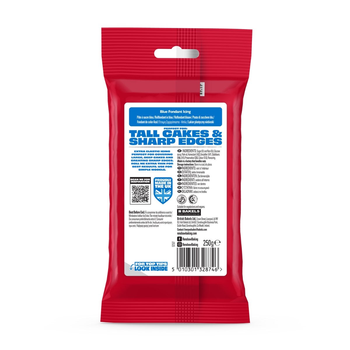 Renshaw Extra Fondant 250g - Bleu