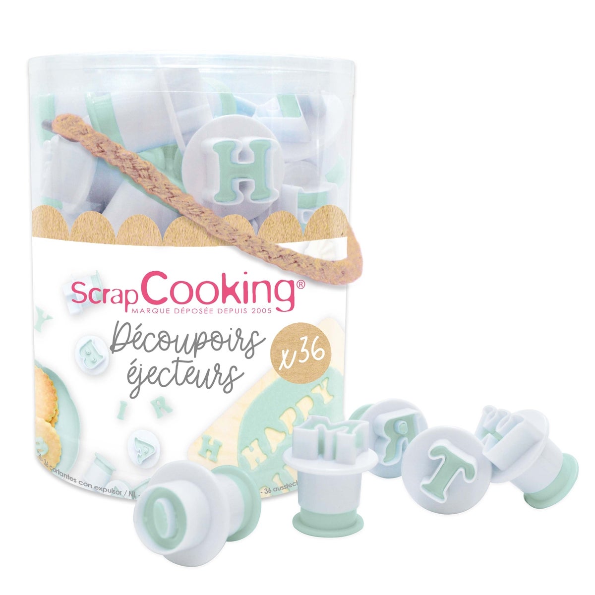 ScrapCooking Lettres & Chiffres Plunger Cutter Set/36
