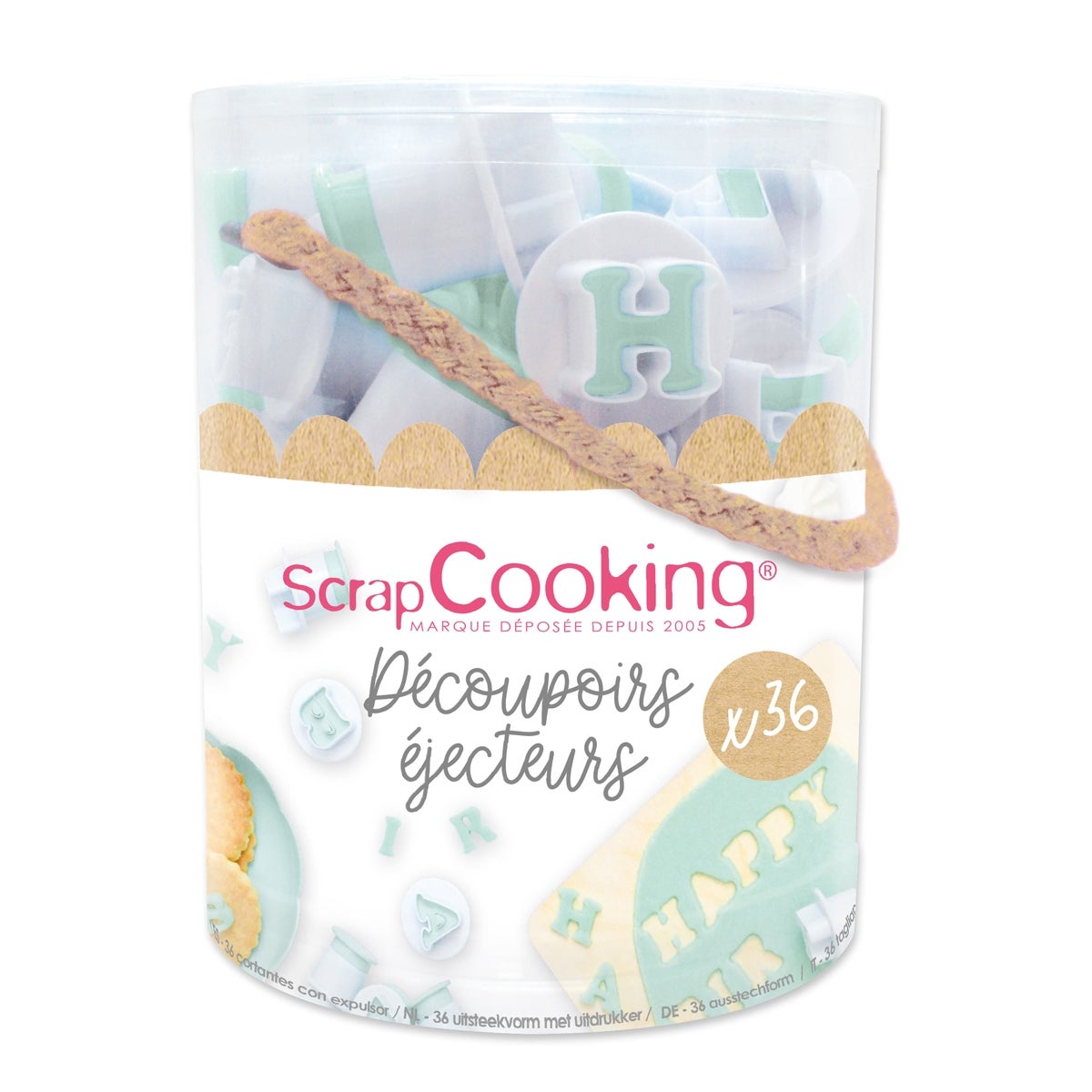 ScrapCooking Lettres & Chiffres Plunger Cutter Set/36