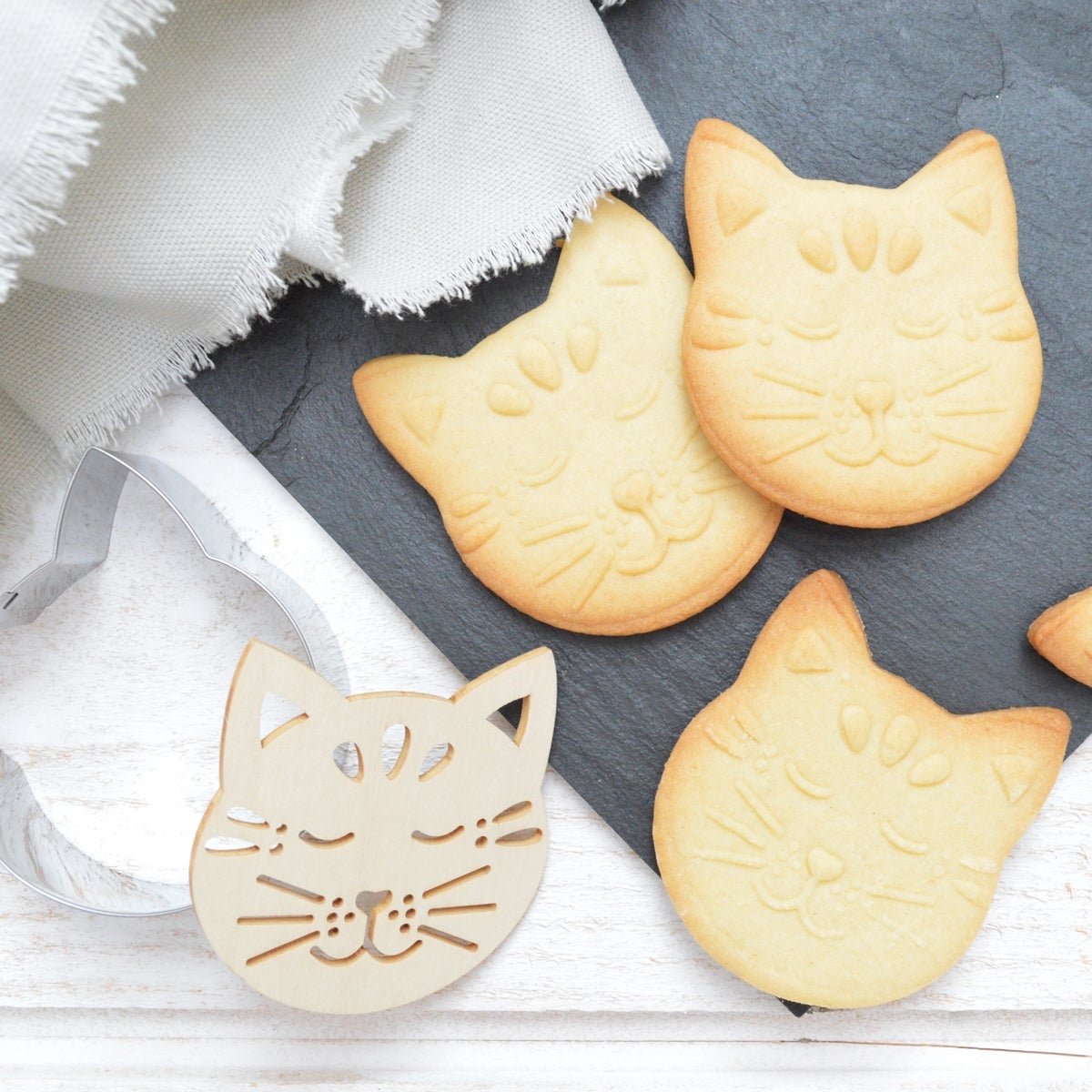 ScrapCooking Découpeur de biscuits et gaufreur Cat