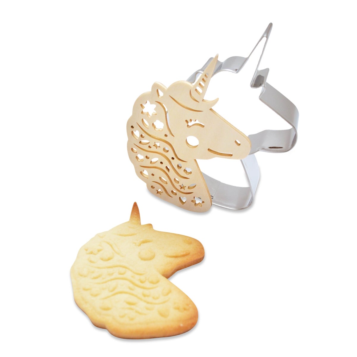 ScrapCooking Découpeur et gaufreur de biscuits Licorne
