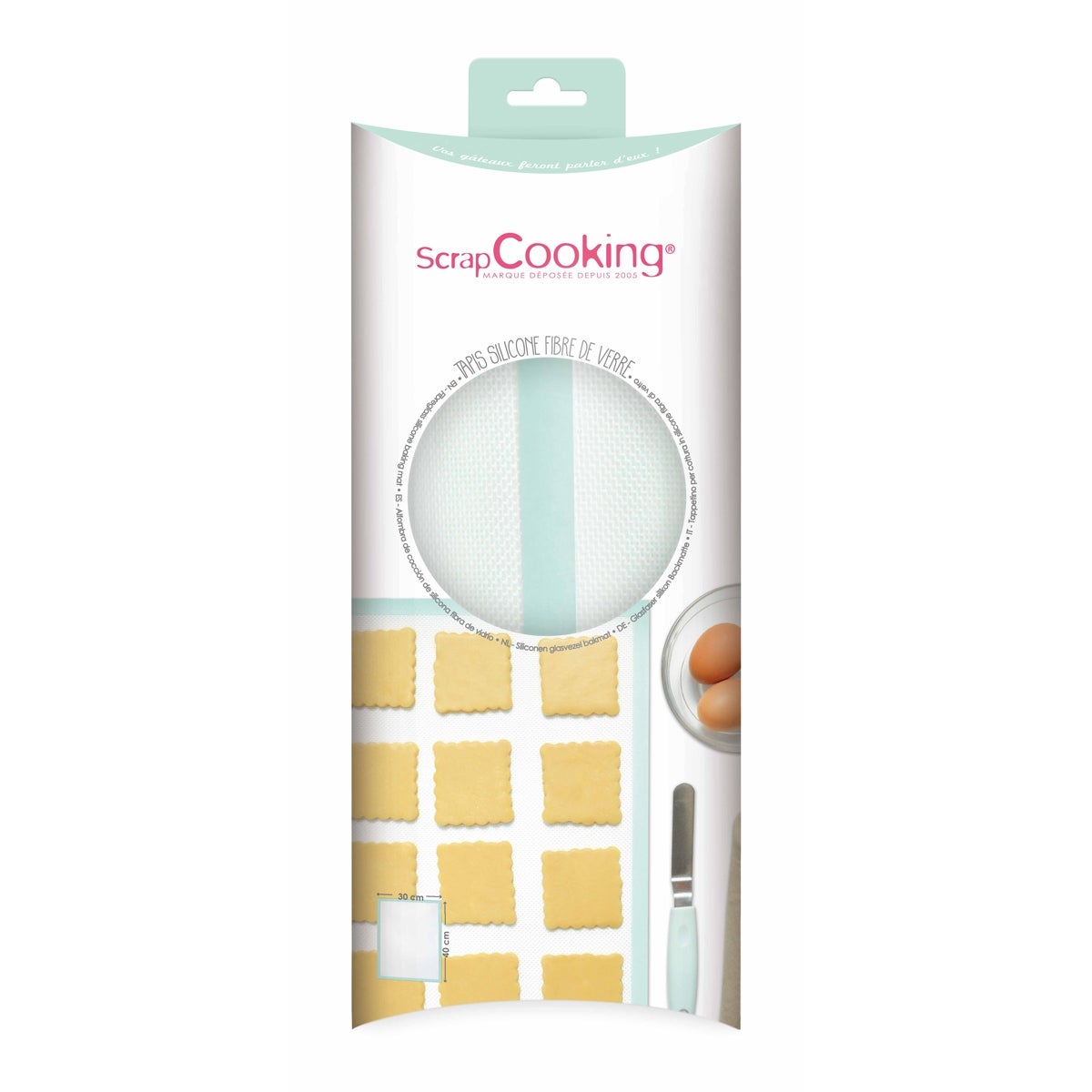 ScrapCooking Tapis de cuisson en silicone 30 x 40 cm