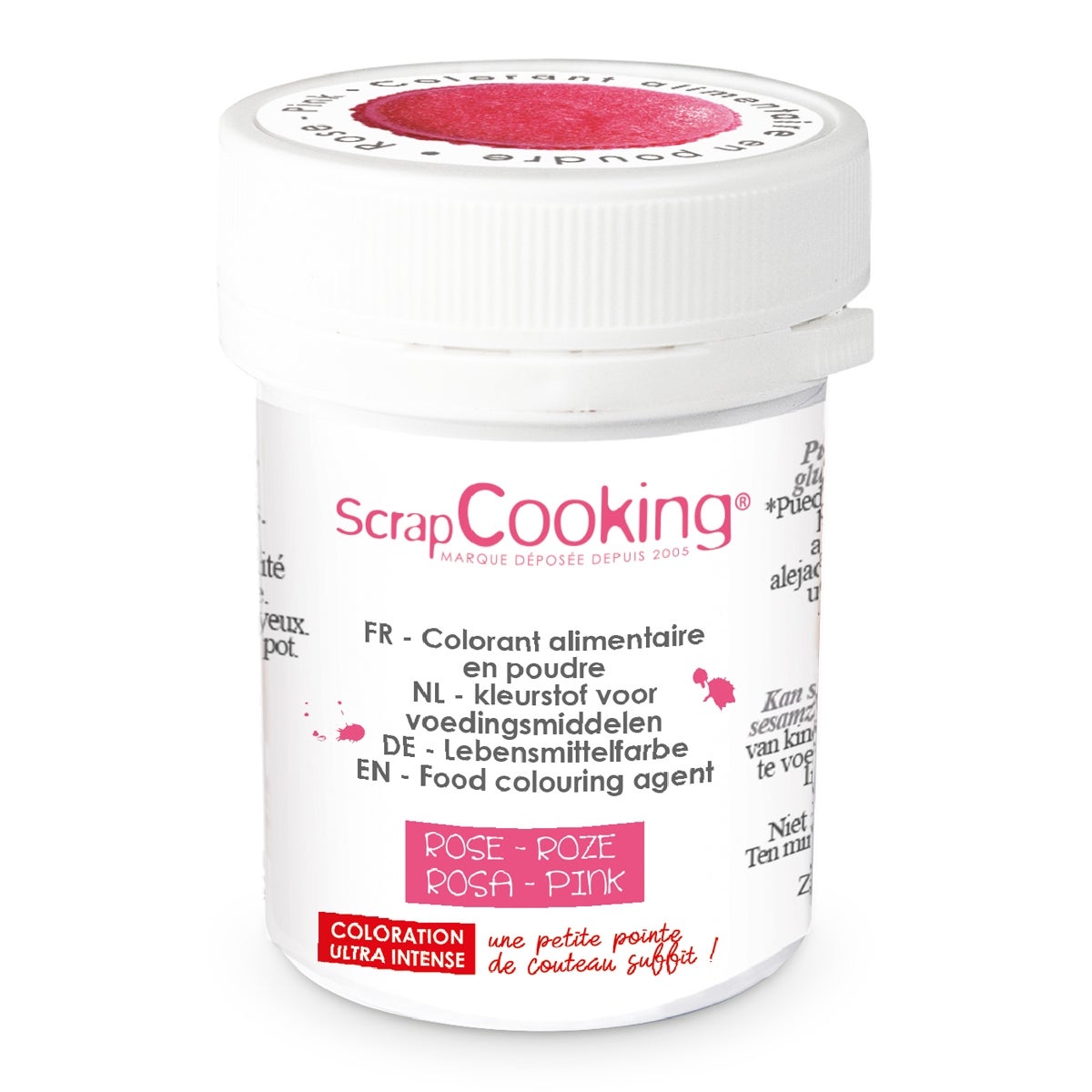 ScrapCooking Colorant Alimentaire Artificiel Poudre Rose