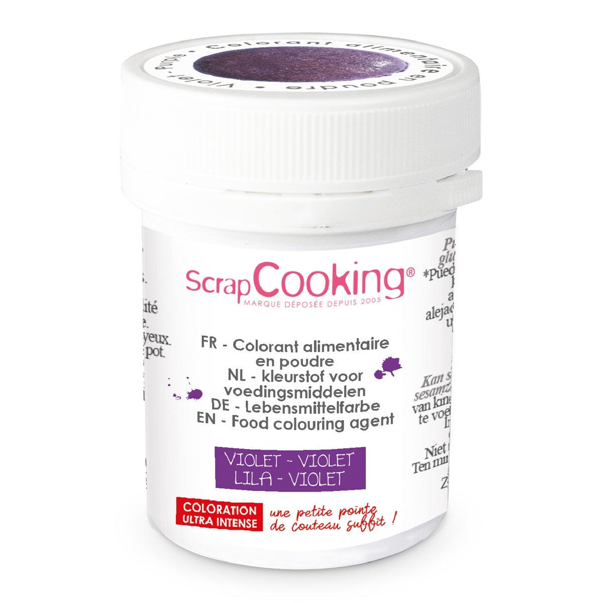 ScrapCooking Colorant Alimentaire Artificiel Poudre Violet