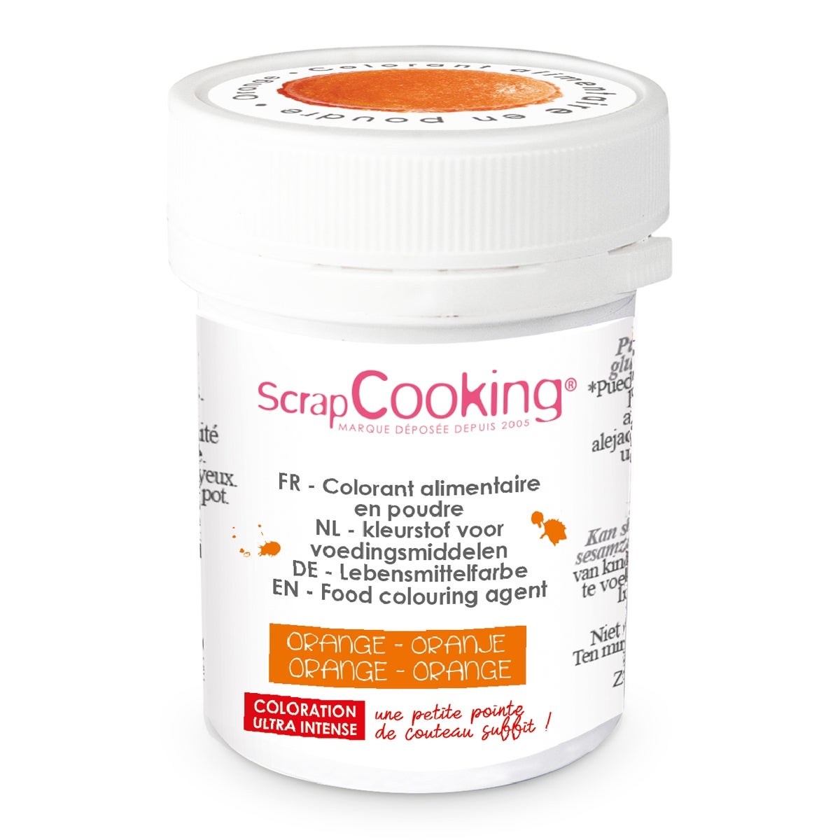 ScrapCooking Colorant Alimentaire Artificiel Poudre Orange