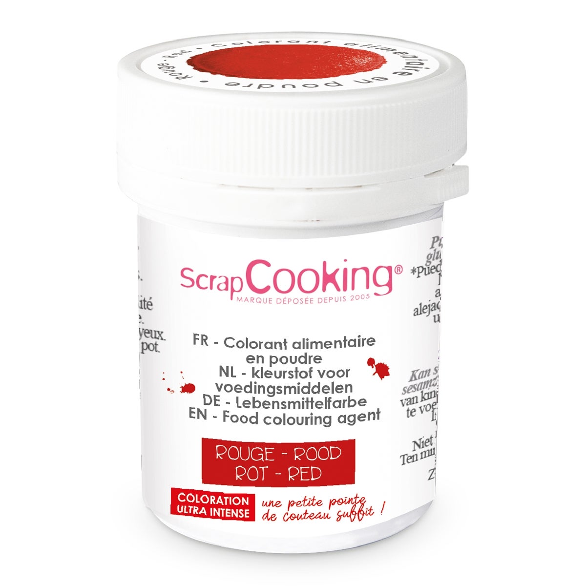 ScrapCooking Colorant Alimentaire Artificiel Poudre Rouge