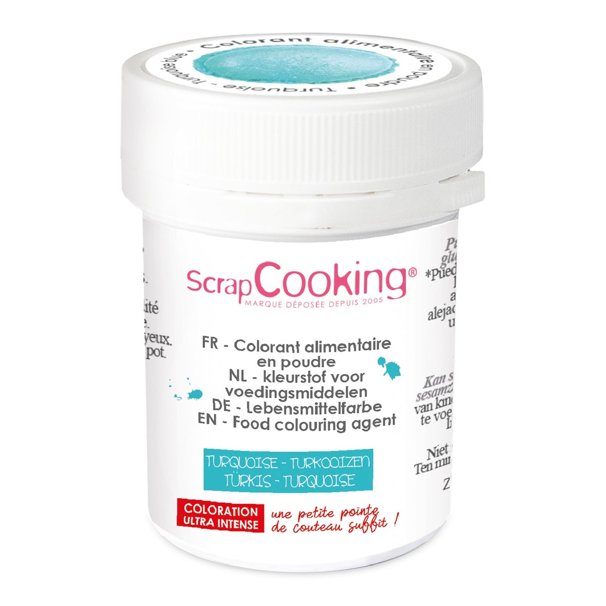 ScrapCooking Colorant Alimentaire ArtificielPoudre Turquoise