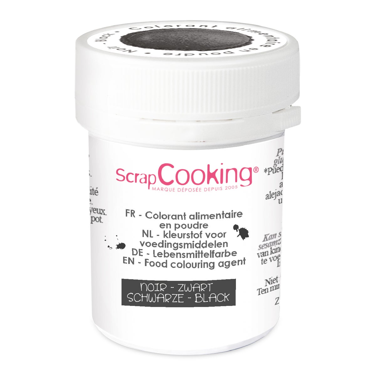 ScrapCooking Colorant Alimentaire Artificiel Poudre Noir