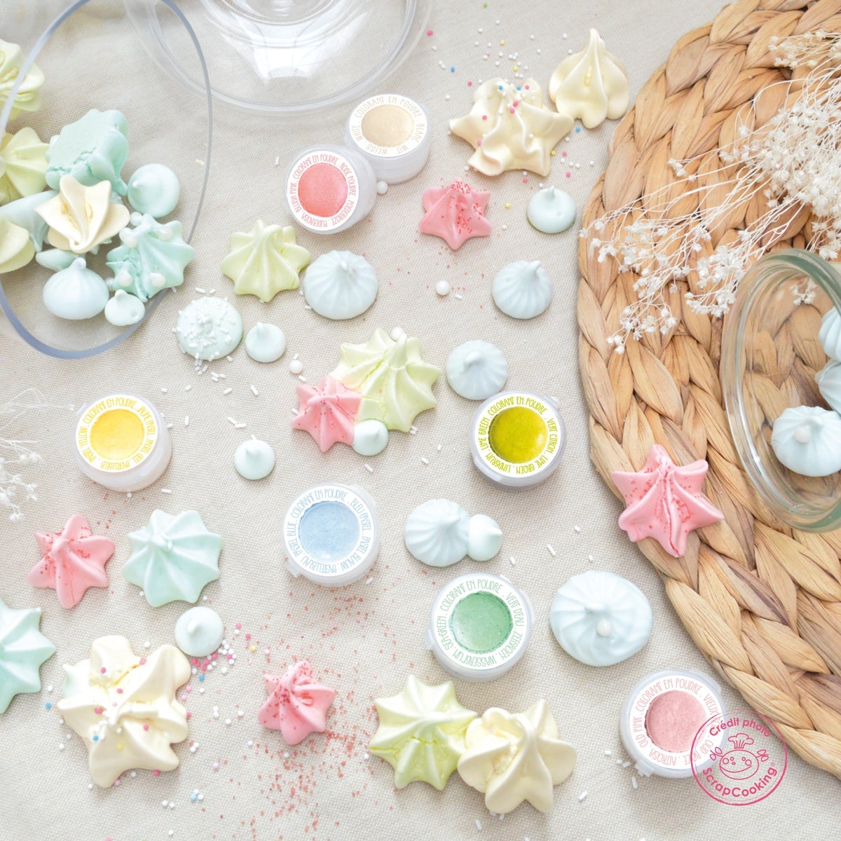 ScrapCooking Artificial Powder Food Colour Pastel Set/9