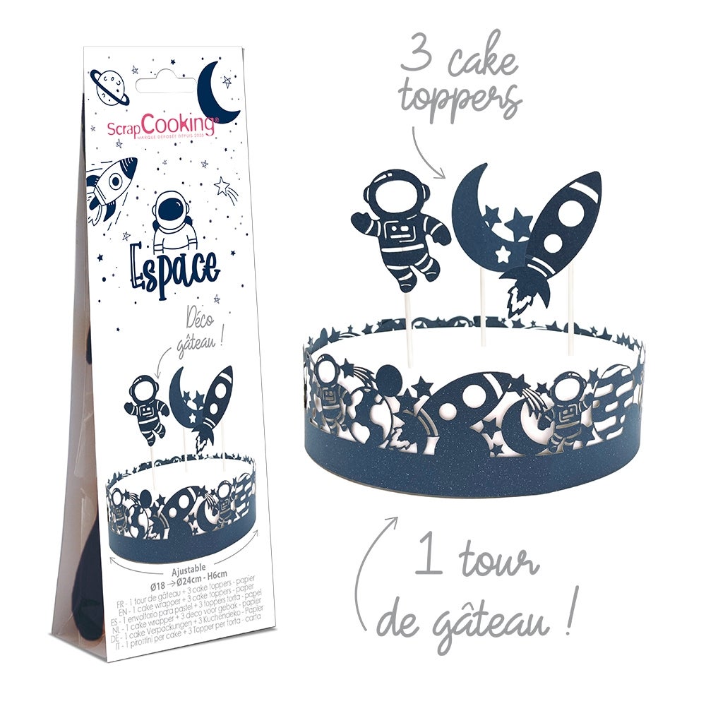 ScrapCooking Caissettes à Cupcake et les bouchons Espace