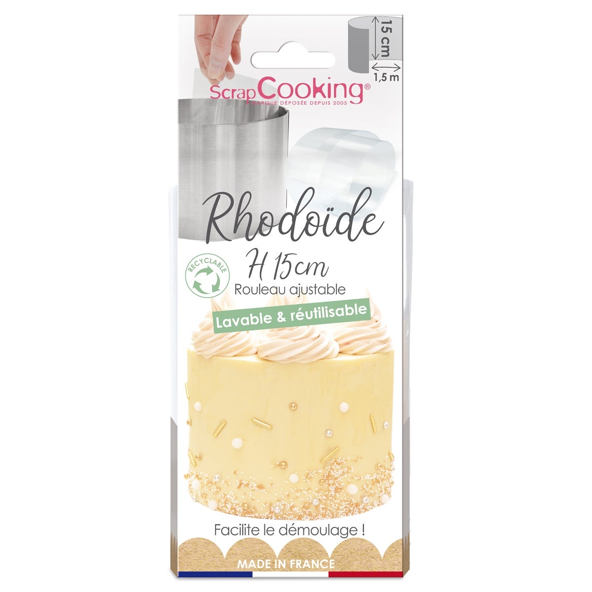 ScrapCooking Reusable Acetate Foil 15 cm x 1,5 m