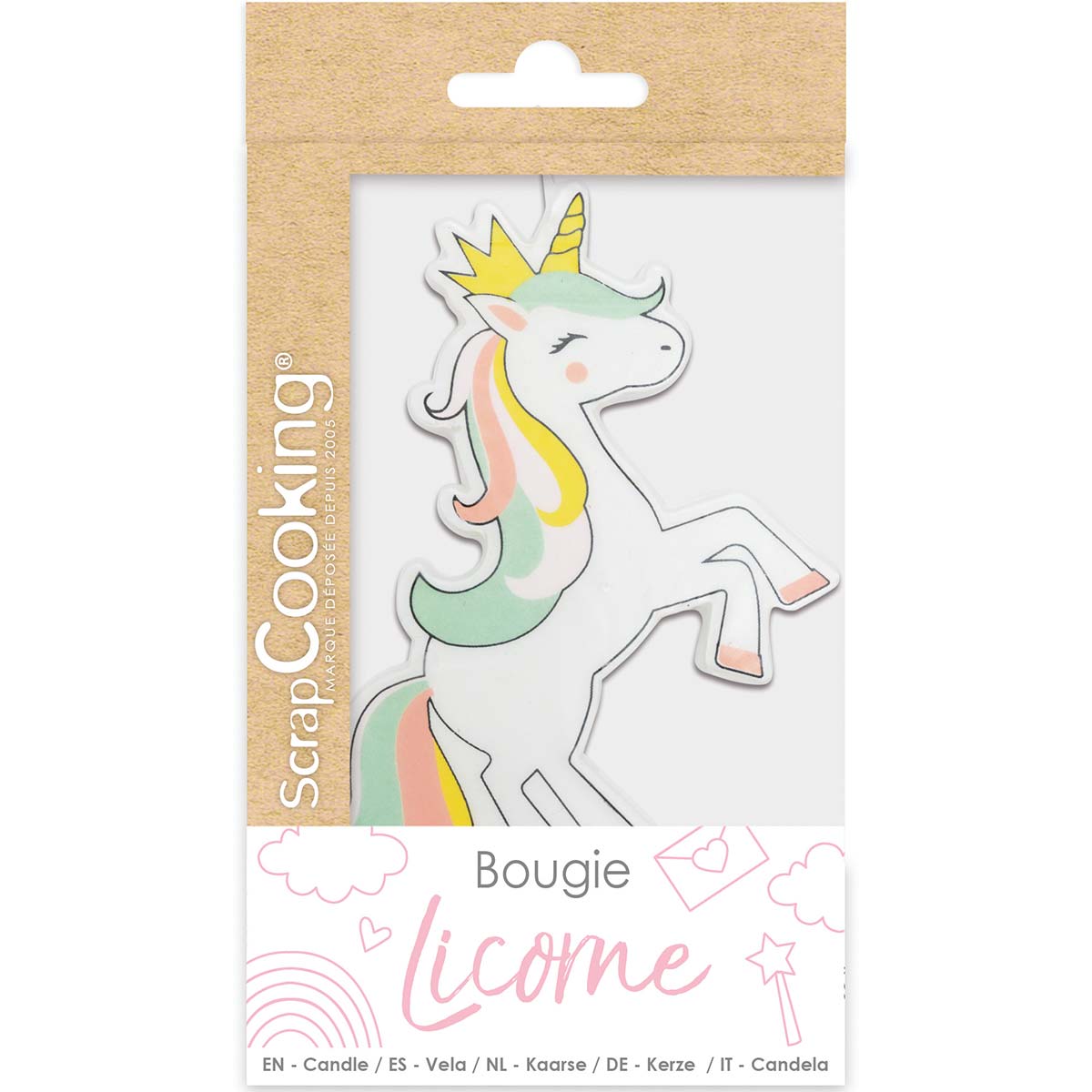 ScrapCooking XXL Candle Unicorn