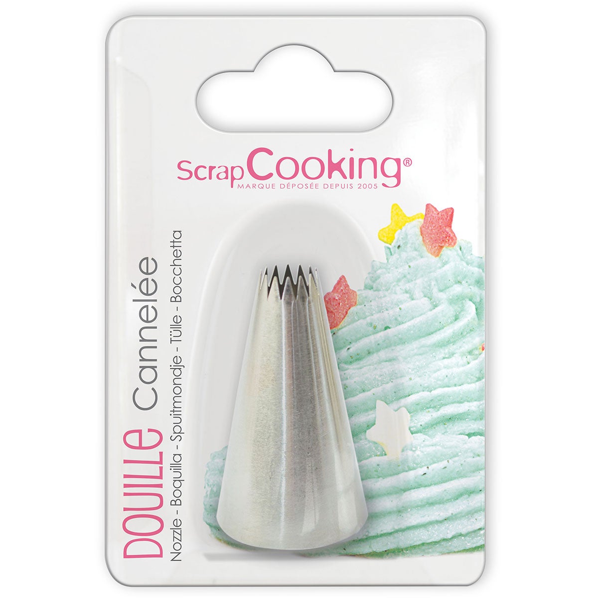 Scrapcooking Pointe cannelée en acier inoxydable