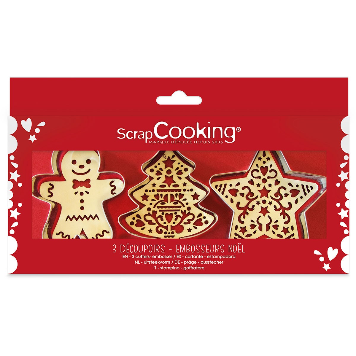 ScrapCooking Set de cutters et gaufreurs de Noël
